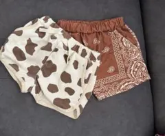 柄物ハーフパンツ2枚セット