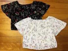 NATURAL BEAUTY BASIC 花柄シフォンブラウス 2枚セットのサムネイル