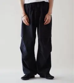 極美品COMOLI オックス ニータック カーゴ パンツ ブラック size1