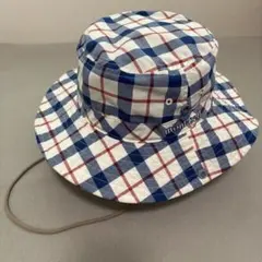 【モンベル】mont-bell キッズ ハット チェック柄