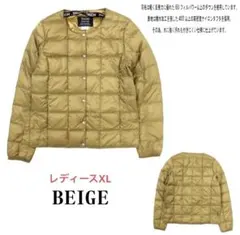 XLベーシック クルーネックボタン インナーダウンJKT(TAION-W104)