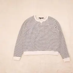 ラグアンドボーン トレーナー スウェット ボーダー クルーネック 綿100【S】