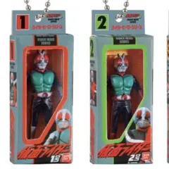 仮面ライダー1号&2号セット仮面ライダー ソフビパッケージチャームチョコスナック