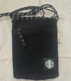Starbucks スタバ　CORDURA ブラック サコッシュ