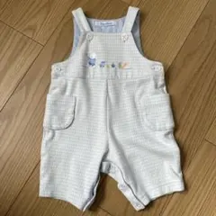 未使用】familiarファミリア サロペットロンパース ファミくんリア80