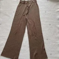 UNIQLO ウォッシャブルニットリブパンツ L