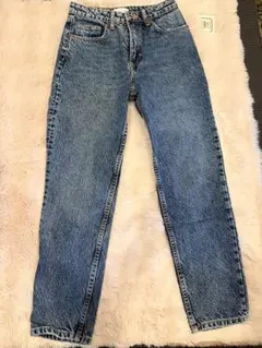 ZARA ザラ　ブルーデニム ストレートレッグ サイズEUR36