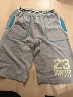 キッズグレーハーフパンツ