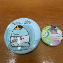 すみっコぐらし×SoftBank HAWKS バッジセット　柳田