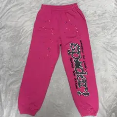 「新品」sp5der worldwide スパイダー スウェットパンツ ピンク