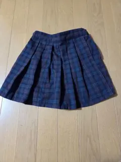 チェック柄プリーツスカート 120cm