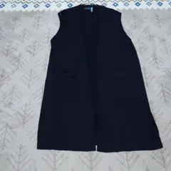 最終価格【GALLORIA 】ギャローリア　ロングジレ　黒　Lサイズ