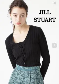 JILL STUART アガットワイドリブカーディガン 長袖カーディガン