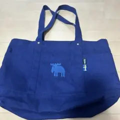 エルク刺繍 ネイビー トートバッグ