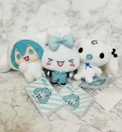 【タグ付】 初音ミク × シナモロール Vol2 ぬいぐるみ セット みみむすび