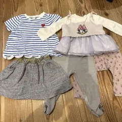 ベビー服５枚セット！80㎝　プチマイン　ブリーズ他