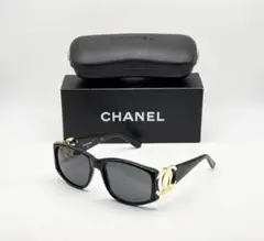 シャネル CHANEL ブラック サングラス ケース付き 箱付き
