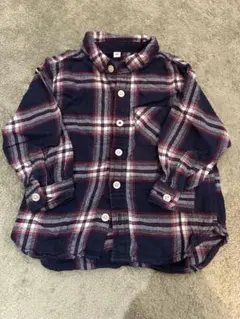 無印良品 長袖シャツ チェック柄90cm