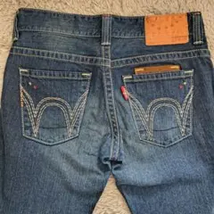 EDWIN ダークデニム ストレートパンツ 423XVL