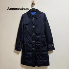 アクアスキュータム ロングダウンコート ステンカラー 10
