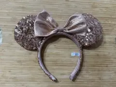 ミニーマウス耳カチューシャ（ローズゴールド）