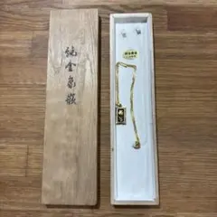 伝統工芸 純金象嵌 K24使用 ペンダントネックレス 菖蒲 アイリス 桐箱付のサムネイル