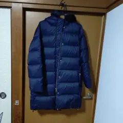 本日限定価格 フード付きネイビーダウンジャケット