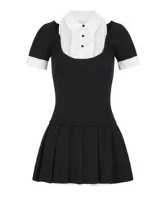 ANDWANG Grace Pleated Docking Mini Dress - メルカリ
