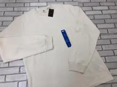 37）Levis リーバイス ワッフル メンズ長袖シャツ L オフホワイト