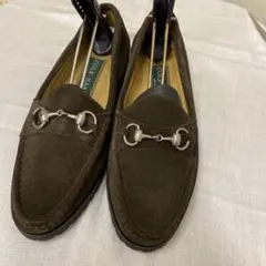 Cole Haan ダークブラウン スエード ローファーサイズ7半