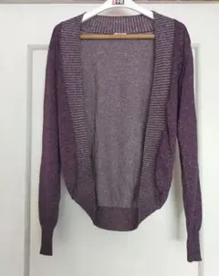 ラメニット カーディガン