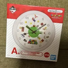 匿名送料込　新品★スーパーマリオ　一番くじ　A賞いつでも大冒険壁掛け時計　きのこ