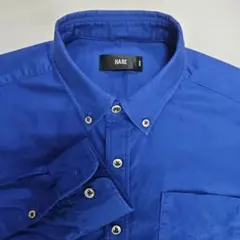 HARE ボタンダウン メンズシャツ Sサイズ 青