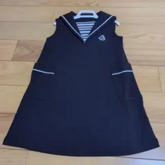 新品☆コムサイズム　紺　ノースリーブ　セーラーワンピース80-90㎝