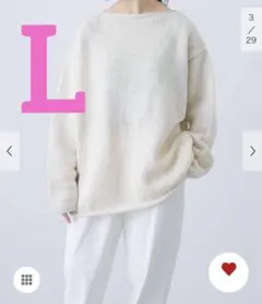 新品タグ付◇L ペルーボートネックニット かぐれ DOORS - メルカリ