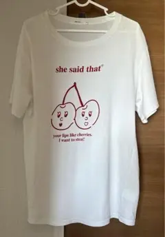 ニコアンド　さくらんぼ　Tシャツ