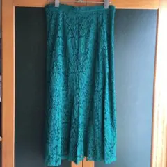 エ*す様 ユニクロ　レースフレアーロングスカート