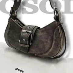 ✨新品級✨ OSOI HOBO BROCLE ブラウン 保存袋付 定価約6万円