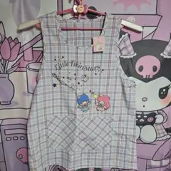 リトルツインスターズ Little Twin Stars エプロン チェック柄のサムネイル