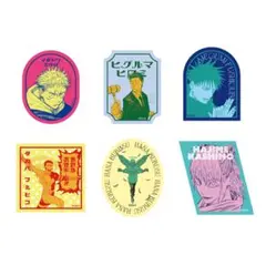 呪術廻戦レトロスタイルステッカー6枚セット死滅回游Ver.