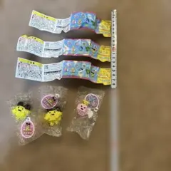 たまごっちドットフィギュアチャーム まめっち×2、まるてん　3個セット