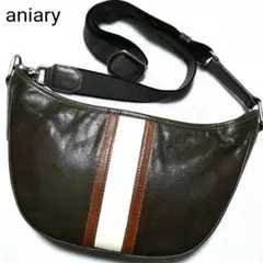 【美品】アニアリ　2WAY ショルダーバッグ レザー ハーフムーン バルケッタのサムネイル