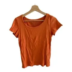 Orange Crew Neck Short Sleeve T-Shirt