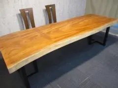 1276□ ブビンガ テーブル カウンター ダイニング 座卓 一枚板 天板