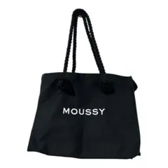 MOUSSY 黒 トートバッグ キャンバス