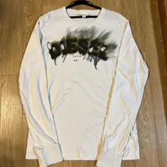 レアDIESEL 長袖シャツ Lサイズ ホワイト　ディーゼル ロンT