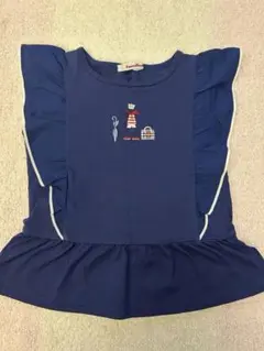 familiar ファミリア 半袖Tシャツ 130cm ネイビー