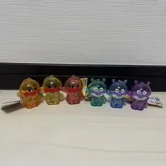 それいけ！アンパンマン　シャカシャカクリアキーホルダー　全6種セット