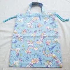 Y*e様 ハンドメイド　巾着袋　持ち手つき　体操着袋　お着替え袋　ユニコーン