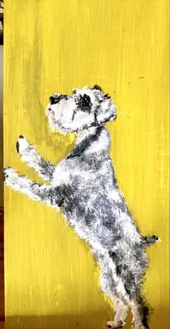ボールペン画 ミニチュア・シュナウザー002 あなたの心に従うの